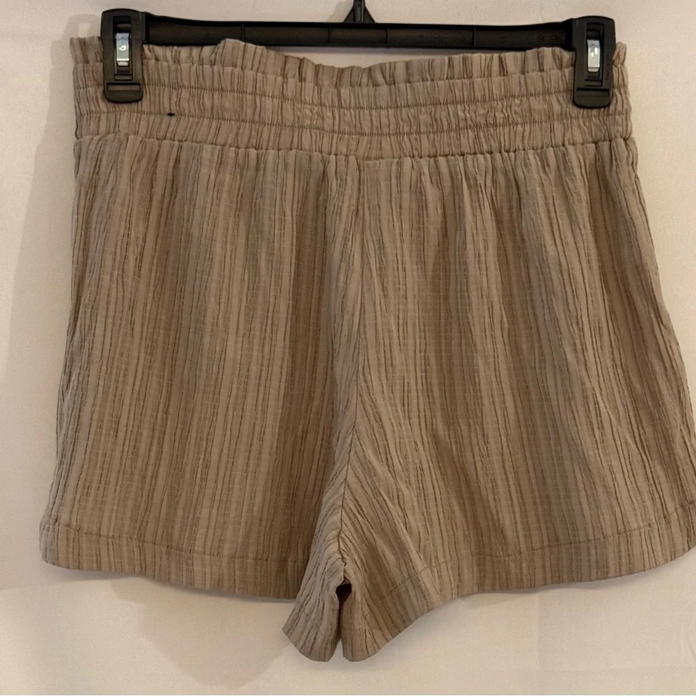 Soho Taupe Drawstring Athletic Shorts
